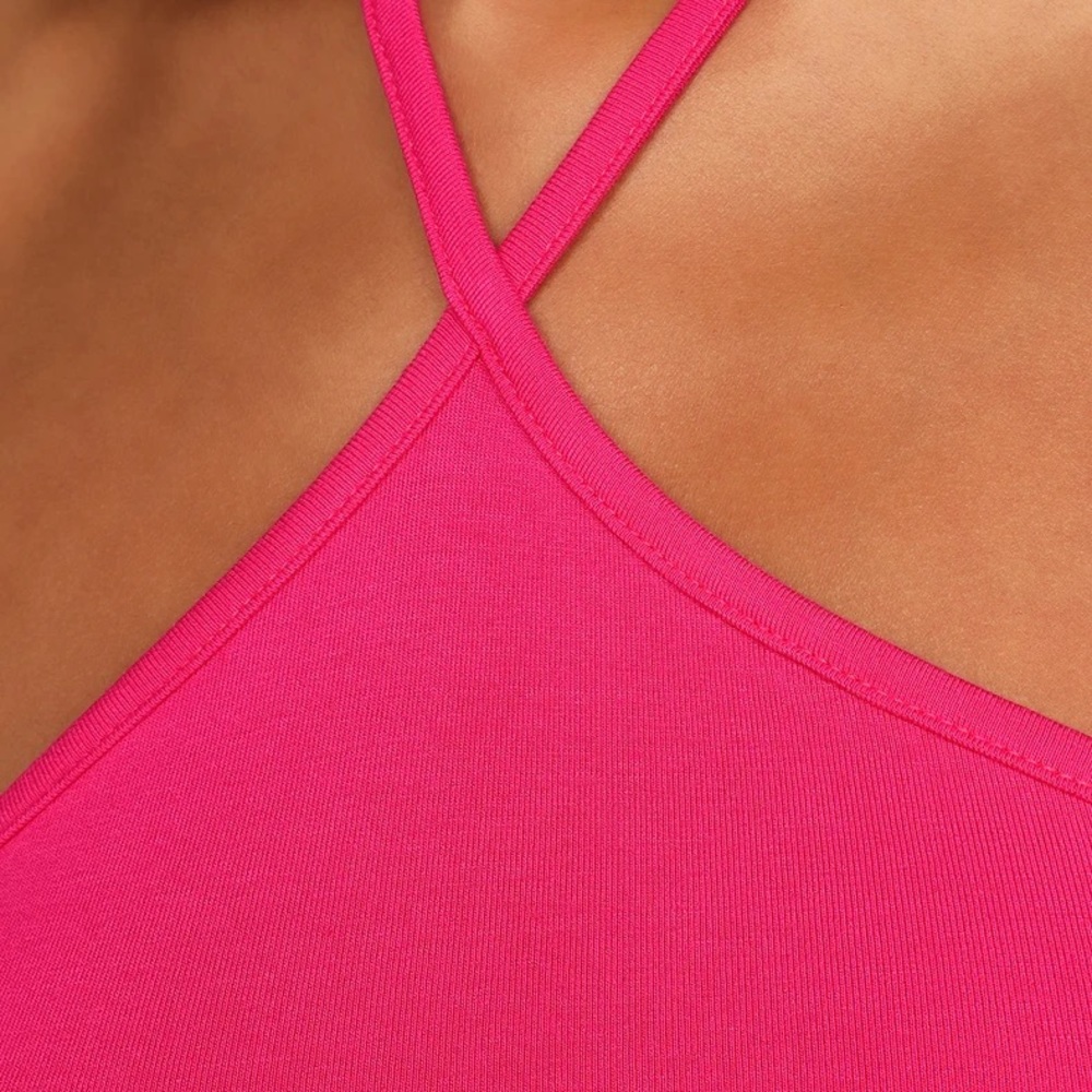 Magenta Halter Bodycon Mini Dress - Picture 2 of 5